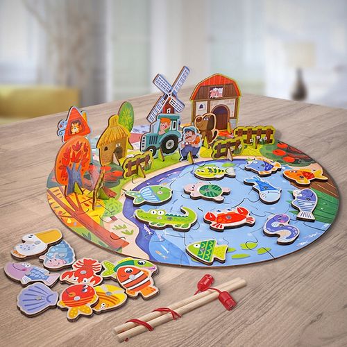 puzzle magnetyczne do łowienia farma zkb-904 na Arena.pl