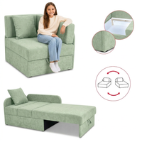 Łóżko dziecięce sofa kanapa uniwersalna miętowy welur Denis Family Meble