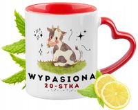 20 Urodziny Czerwony Z Uszkiem W Kształcie Serca Na Prezent