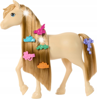 BARBIE ZESTAW DO STYLIZACJI LALKA BESTIES + KOŃ KUCYK TORNADO HYC24 HXJ36