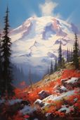 Plakat 30x45cm Majestat Górskich Przełęczy