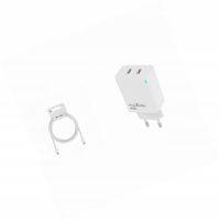 Ładowarka sieciowa GaN 45W dwa USB-C z kabelem do Google Pixel 9A