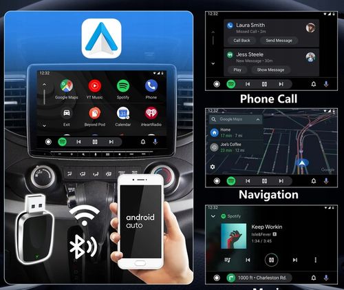 ADAPTER MODUŁ CARPLAY ANDROID AUTO BEZPRZEWODOWY WFI BT DLA IOS na Arena.pl