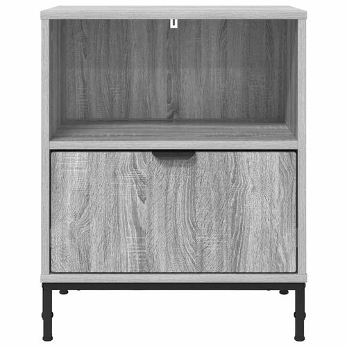 Stolik nocny z szufladą Szary dąb sonoma 49 x 36 x 61 cm na Arena.pl