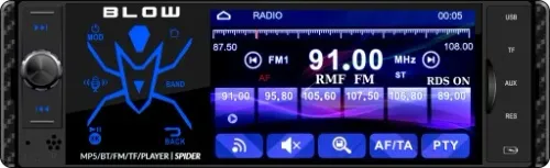 RADIO SAMOCHODOWE 1-DIN BLUETOOTH USB SD AUX DOTYK 4" MIKROFON PILOT ZESTAW na Arena.pl