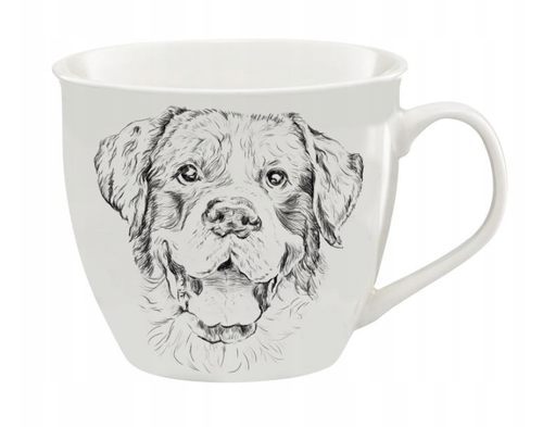 KUBEK PORCELANOWY Z UCHEM AMBITION PIES GOLDEN RETRIEVER 550 ML na Arena.pl