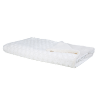 Narzuta na łóżko 200 x 220 cm biała KANDILLI