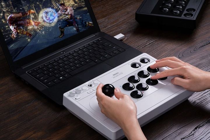8BitDo Arcade Stick White Joystick Xbox One X|S PC zdjęcie 10