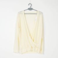 BLUZKA DAMSKA ECRU NA ZAKŁADKĘ SOMEDAY R. 36