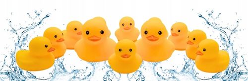 KACZKI Kaczuszki komplet 12 sztuk ŚMIESZNY ZABAWNY PREZENT PISZCZAŁKA na Arena.pl