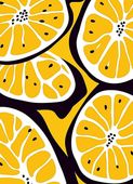 Plakat 13x18cm Nowoczesny Owoce I Cytryny I  Pop Art Vintage do Salonu