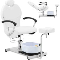 fotel kosmetyczno podologiczny do pedicure z podnóżkiem i brodzikiem