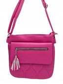 The Grace Bags - torebka listonoszka kieszonka przeszycia fuksja LH2403