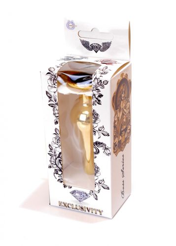 plug jewellery gold butt plug  black na Arena.pl