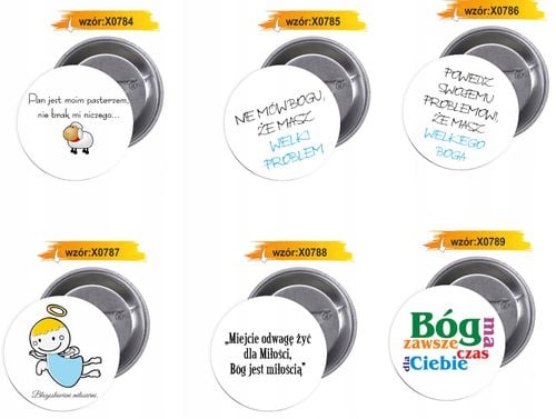 Przypinki buttony RELIGIJNE - BŁOGOSŁAWIENI na Arena.pl