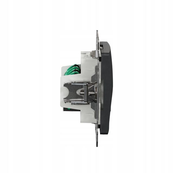 GNIAZDO 2x RJ45 UTP SCHNEIDER SEDNA DESIGN CZARNY zdjęcie 3