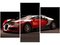 OBRAZ CZERWONE BUGATTI VEYRON