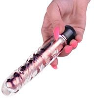 WIBRATOR Z WYPUSTKAMI - MIĘCIUTKI ŻEL ZŁOTY RÓŻ