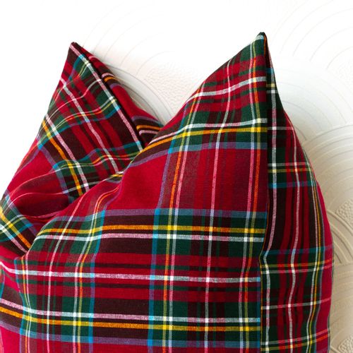 Poszewka Świąteczna Poduszka z Czerwonej Kraty 30x60 na Arena.pl