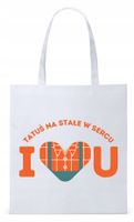 Dla Taty Ojca Tatusia Torba Eco Biała Shopper Z Nadrukiem Ze Zdjęciem