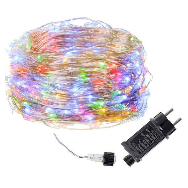 Lampki choinkowe 100 LED druciki na prąd multikolor zdjęcie 1