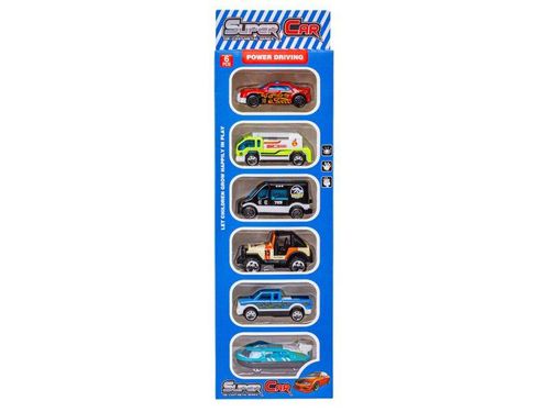 Metalowe Pojazdy, Auta, Resoraki 6 Sztuk Zestaw 1:64 Pojazd SWAT, Poduszkowiec, Jeep Turystyczny na Arena.pl