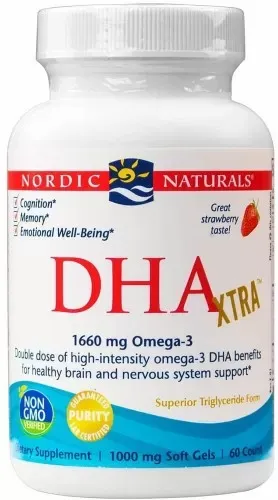 DHA Xtra 1660mg Truskawka 60 Kapsułek zdjęcie 1