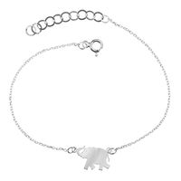 Bransoletka Celebrytka Słoń Słonik Zwierzę Szczęście 20 cm Srebro 925