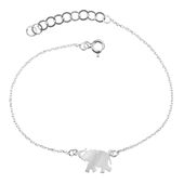 Bransoletka Celebrytka Słoń Słonik Zwierzę Szczęście 20 cm Srebro 925