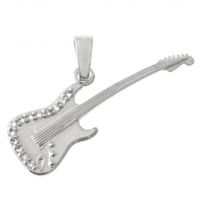 SREBRNY WISIOREK GITARA Z CYRKONIAMI SREBRO PRÓBY 925