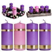 Zestaw świec adwentowych Zestaw świec adwentowych 4 szt. ŚA-3