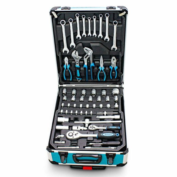 ZESTAW NARZĘDZI 1300EL. BITY KLUCZE NASADKI WALIZKA zdjęcie 13