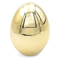 JAJKO WIELKANOCNE DUŻE CERAMICZNE ZŁOTE FIGURKA DO STROIKA 13 cm