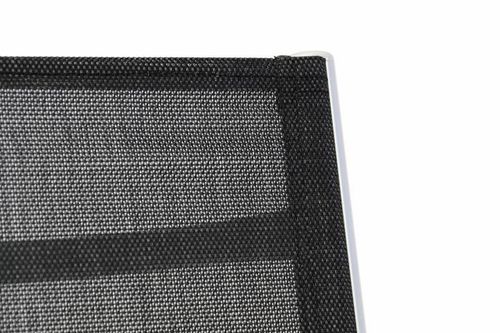 2x ustawialne krzesło ogrodowe z podnożnikiem - czarne na Arena.pl