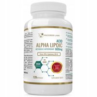 Kwas Alfa Liponowy ALA 600mg 120 kapsułek Progress Labs Wydolność Detoks