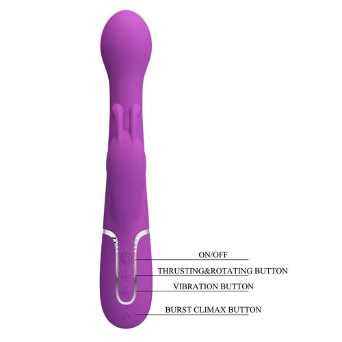 Pretty Love - Dejon Purple, 7 Vibration Functions 4 Thrusting Settings 4 R na Arena.pl
