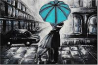 100 70CM OBRAZ PŁÓTNO ZAKOCHANI TURKUS PŁÓTNO RAMA