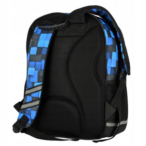 PLECAK SZKOLNY TORNISTER DLA CHŁOPCA PIKSELE NIEBIESKIE PADY W PAD PIXELE na Arena.pl