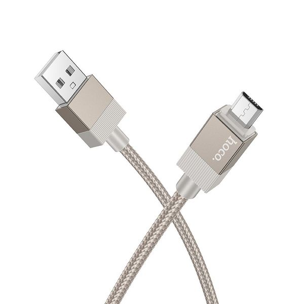 Kabel USB A do Micro USB Hoco 2,4A 1 m X110 złoty zdjęcie 1