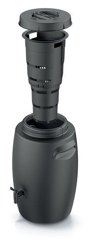 Zbiornik na nawóz ogrodowy COMBIOLIQ 55 l. z kranikiem, Czarny na Arena.pl