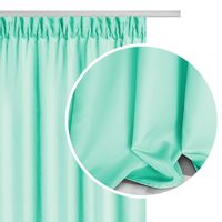 Zasłona gotowa na taśmie VIVA 140x250 półzaciemniająca miętowa