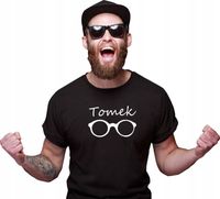 KOSZULKA z imieniem PREZENT dla męża OKULARY