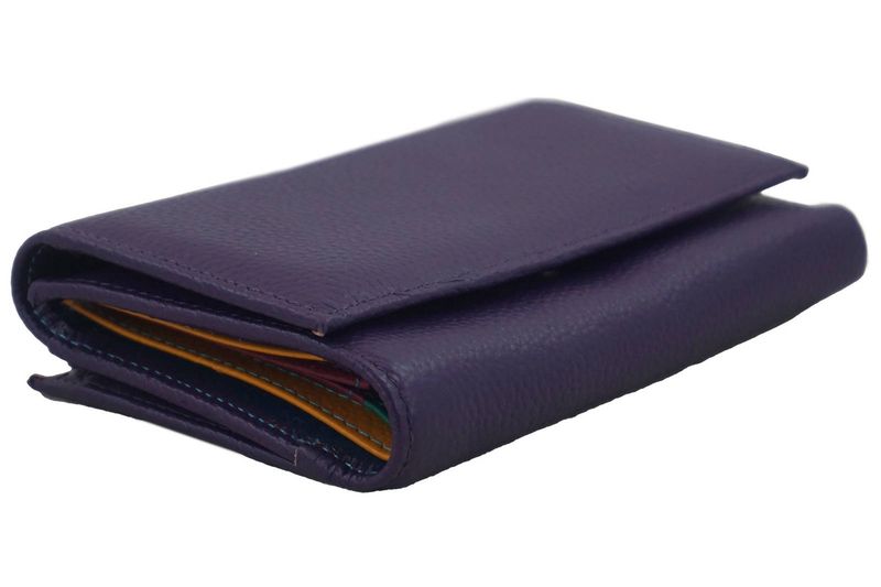 Funkcjonalny portfel damski - Fioletowy zdjęcie 3