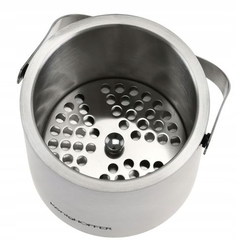 WIADERKO Pojemnik Stalowy na LÓD z Pokrywą 1,3 L COOLER do Lodu + na Arena.pl