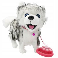INTERAKTYWNY PISEK NA SMYCZY HUSKY CHODZI SZCZEKA ZABAWKA INTERAKTYWNA OGON