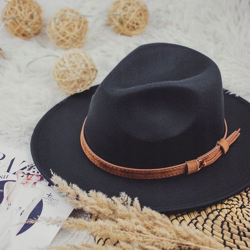 KAPELUSZ PANAMA fedora elegancki filcowy na Arena.pl