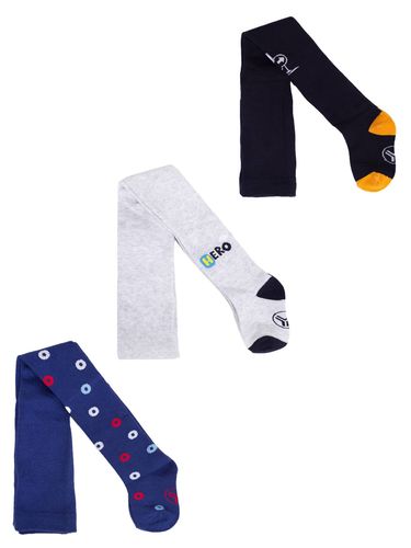 Rajstopy chłopięce bawełniane we wzory 3PAK 56-62 YOCLUB na Arena.pl