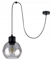 LAMPA sufitowa wisząca ZWIS Loft E27 PAJĄK SZKŁO