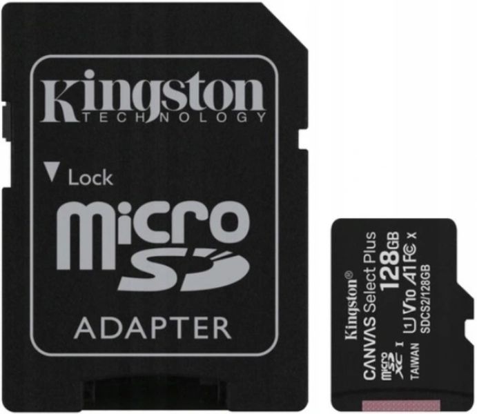 Karta KINGSTON micro SD 128 GB microSD Class 10