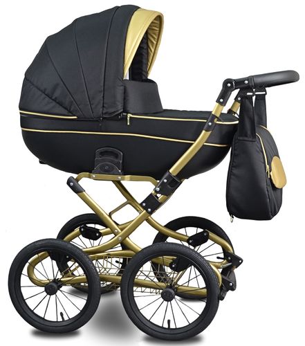 KLASYCZNY Wózek Dziecięcy Fabero Gold 3w1 Gondola Spacerówka Fotelik na Arena.pl